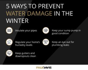 5 ways to prevent water damage in the winter with paul davis restoration