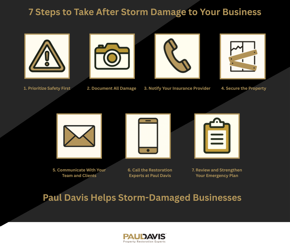 Seven Steps to Take After a Storm Damages Your Business