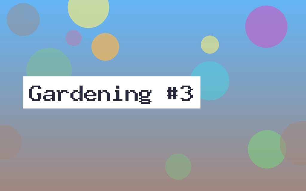 A colourful gardening illustration