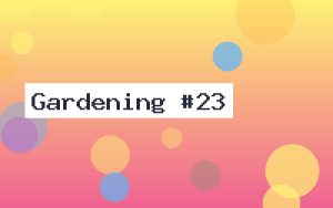 A colourful gardening illustration